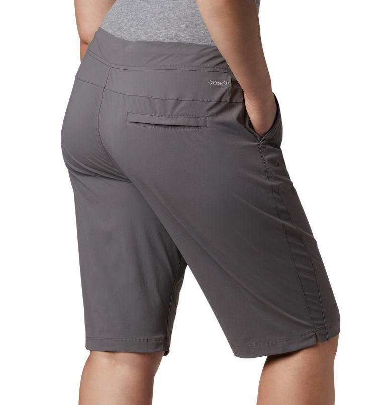 Women's Columbia Anytime Outdoor Long Shorts Dark Grey | Plus Size CA-KLA56